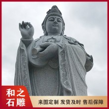 石雕三十三觀音佛像 青石關(guān)公韋陀菩薩 寺廟石雕觀音像