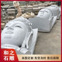 漢白玉石雕觀音佛像大型寺廟 6.8米石雕滴水觀音像 寺