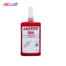 樂泰loctite554膠水 紅色耐腐蝕厭氧膠 制冷金屬管道密