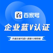 百度百家號企業藍V認證